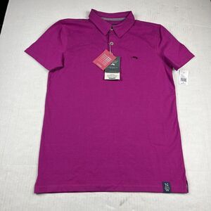 Nantucket Whaler Mens Polo Shirt Purple Short Sleeve Work Casual Top SMALL NEW